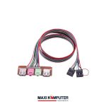 Dual Port USB + Dual AUX 3.5mm Computer Case Front Panel Cable Kabel