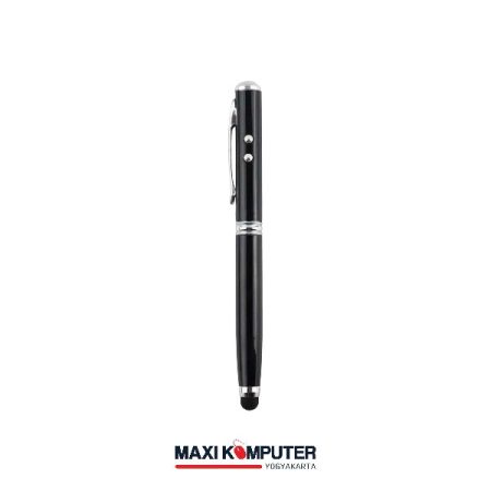 5in1 Elegant Design Stylus Pen Laser Pointer Senter Ballpoint