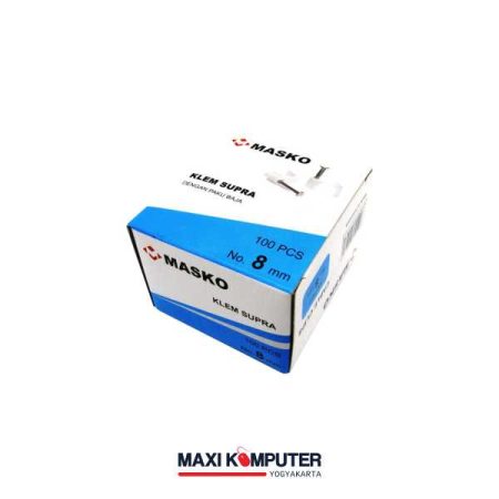 Masko Klem Supra 8mm 100Pcs Klem Kabel Paku Beton