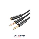 Vention AUX Jack 3.5mm 2 Male to Female Audio + Mic Cable Splitter