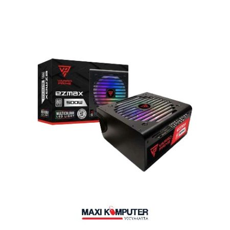 Varro Prime EZMAX 500W LED Light Silent Fan Gaming Power Supply PSU