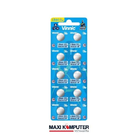 Vinnic L1154F LR44 1.5V Alkaline Button Cell Battery Baterai