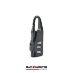 3 Digit Code Password Zipper Luggage Lock Gembok Koper Besi