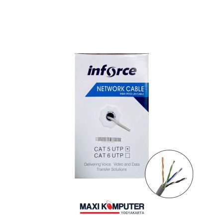 Inforce UTP Cat5 Cat 5e 305M 1 Roll Ethernet Cable Kabel LAN