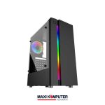 Power Up Raptor Black Strike 1601 Tempered Glass Gaming Case