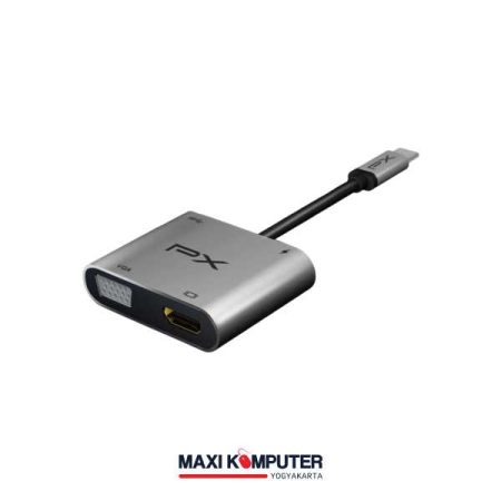 PX UCH14 4In1 USB Type-C to HDMI VGA USB HUB Adapter Converter