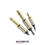 Ugreen AUX 3.5mm to Dual 6.5mm TRS Stereo Cable Kabel Audio - 3m