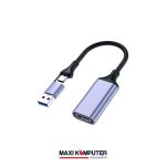 VegGeg MS2130 2In1 USB + Type-C HDMI Video Capture