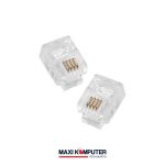 RJ-11 RJ11 Gold Plated Connector Konektor Telepon