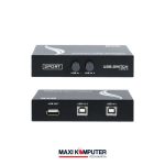 NYK 2 Port USB 2.0 Easy Key-Press Data Switch Printer