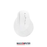 Rexus Clif QV-260 2400 DPI 7D Dual Mode Vertical Wireless Mouse - White