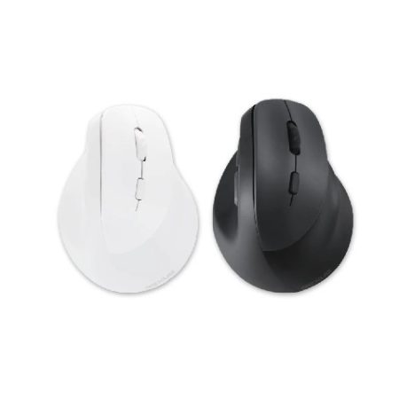 Rexus Clif QV-260 2400 DPI 7D Dual Mode Vertical Wireless Mouse - White - Gambar 2