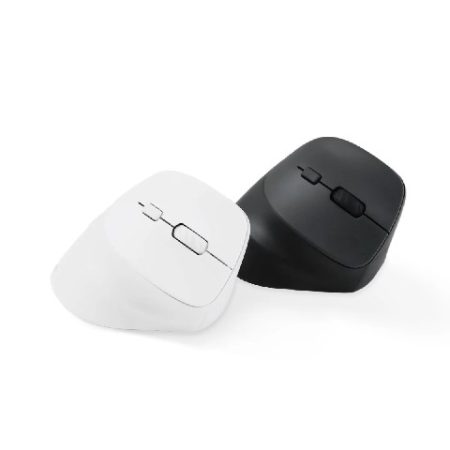 Rexus Clif QV-260 2400 DPI 7D Dual Mode Vertical Wireless Mouse - White - Gambar 3