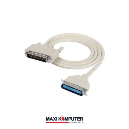 DB25 RS232 25 Pin Male to Female Data Cable Kabel Printer Paralel - 3M