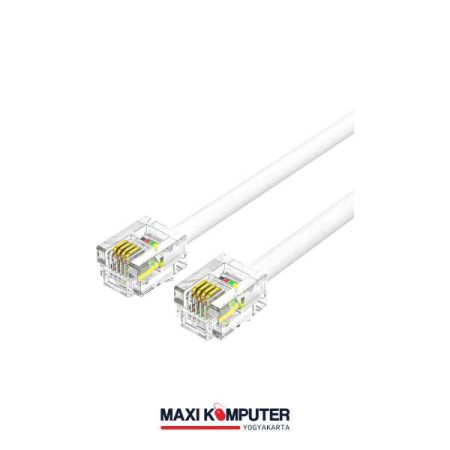 Vention RJ11 Flat Design Anti Stretch Telephone Line Cable Kabel - 10M
