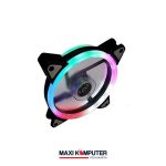 120mm Dual Ring Rainbow RGB Fan Case Kipas Casing