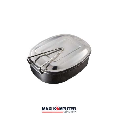 TaffHOME TR-95 Double Layer 950ml Stainless Steel Lunch Box Kotak Makan