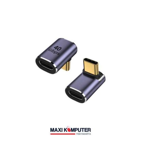 AOLLON BK40 L Shaped Type-C Male to Female 40Gbps Adapter Konverter