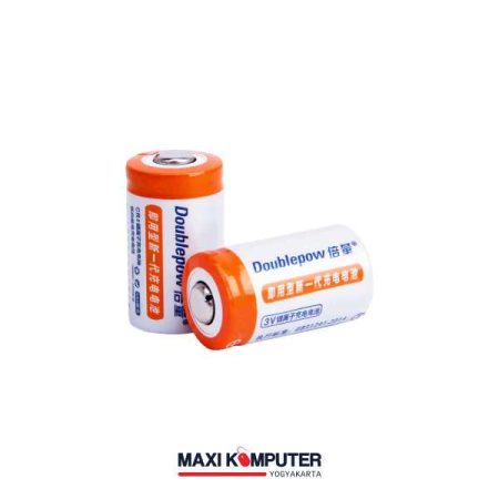 Doublepow CR2 900mAh 3V Li-Ion Rechargeable Battery Baterai