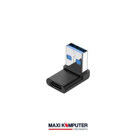 RONDAFUL RF3 USB Type-C Female to USB 3.2 Male Elbow 3A OTG Adapter Konverter